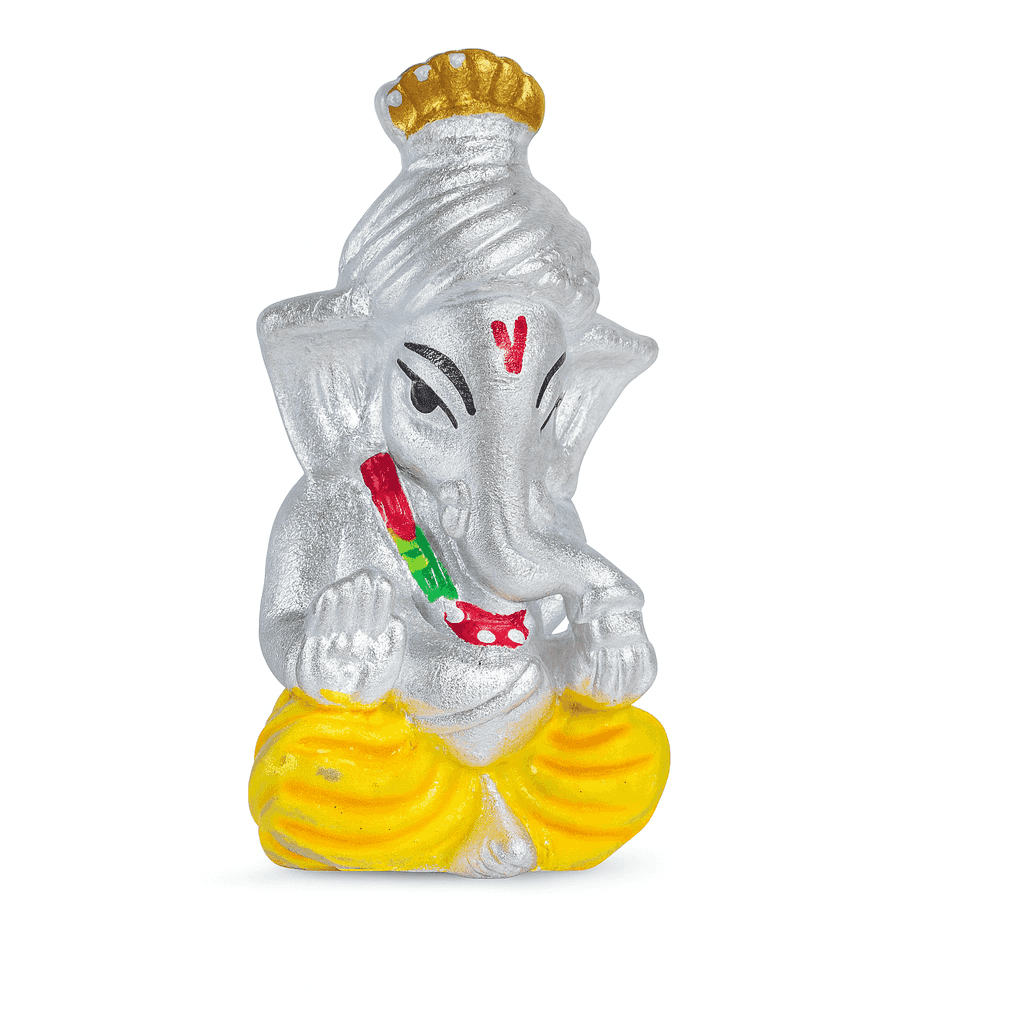 999 Fine Silver Ganesh Ji - Celestora - India - Only Ganesh Ji Murti - - Home Decor for Men, Boys, Gift for Men, Brother, Boyfriend, Husband