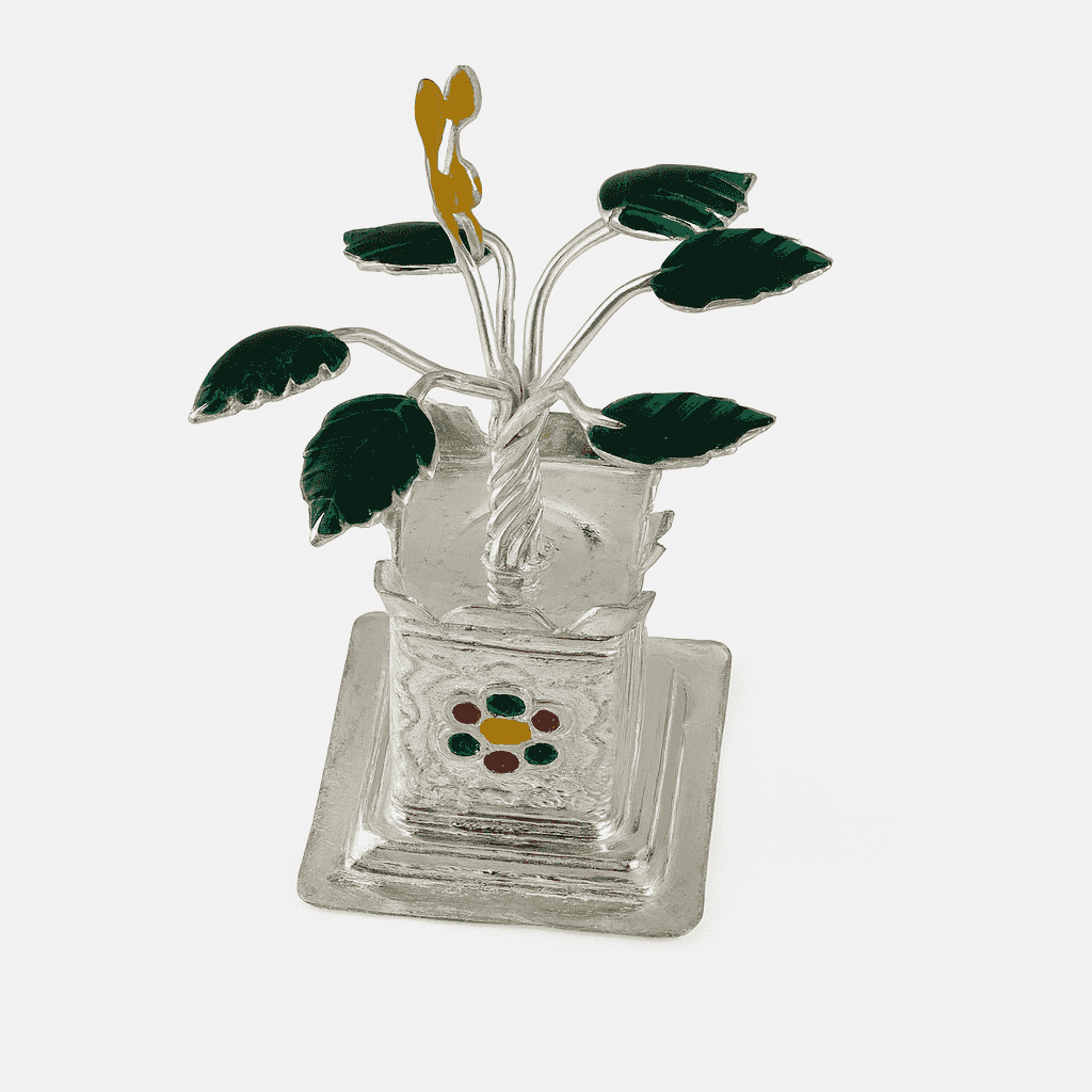 Silver Divine Tulsi Plant - Celestora - India - - - Home Decor for Men, Boys, Gift for Men, Brother, Boyfriend, Husband