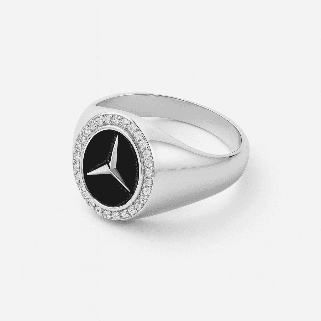 925 Sterling Silver Mercedes Inspired Luxury Ring - Celestora - India - - - Ring for Men, Boys, Gift for Men, Brother, Boyfriend, Husband