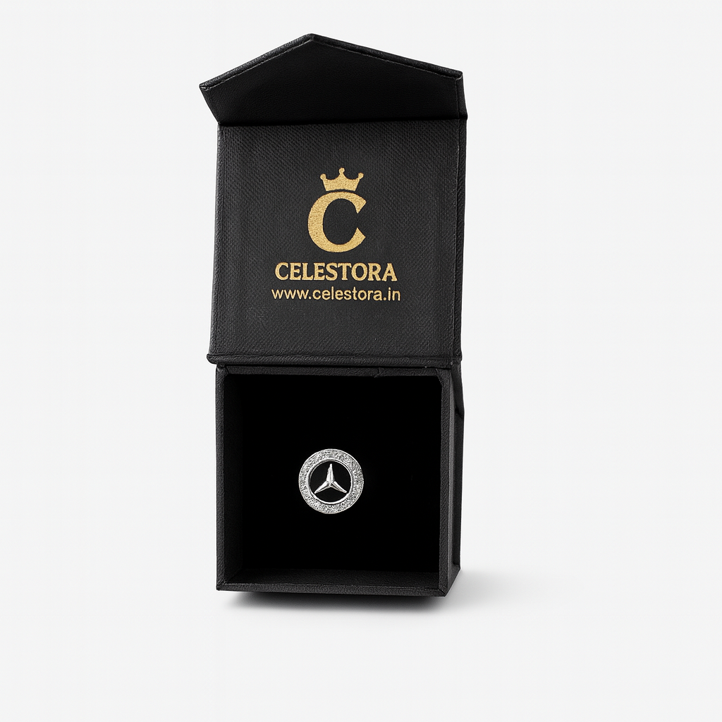 925 Sterling Silver Mercedes Inspired Luxury Ring