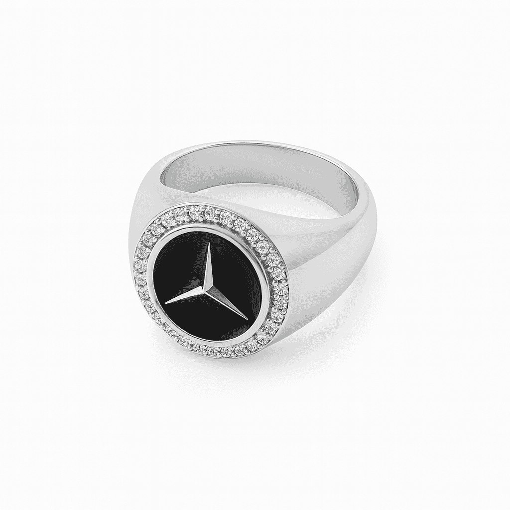 925 Sterling Silver Mercedes Inspired Luxury Ring - Celestora - India - - - Ring for Men, Boys, Gift for Men, Brother, Boyfriend, Husband