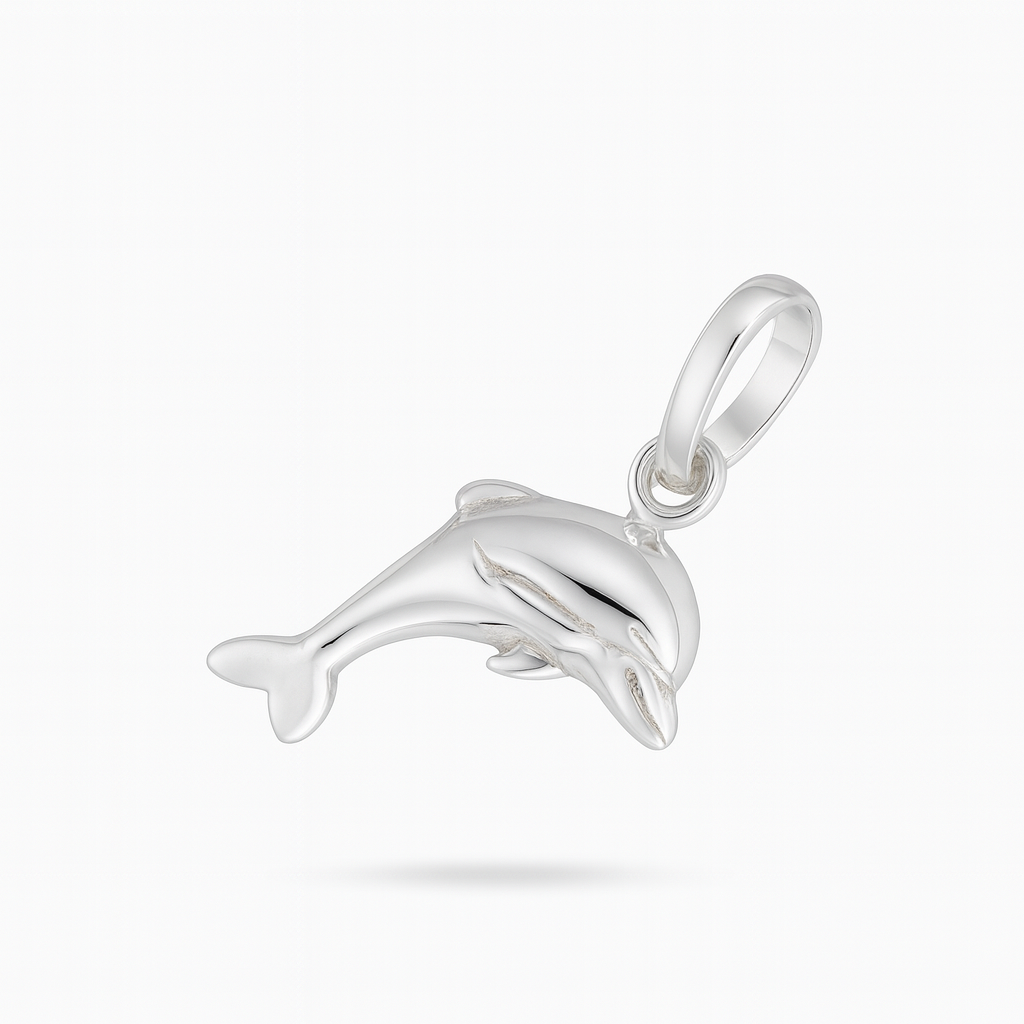 925 Sterling Silver Dolphin Pendant