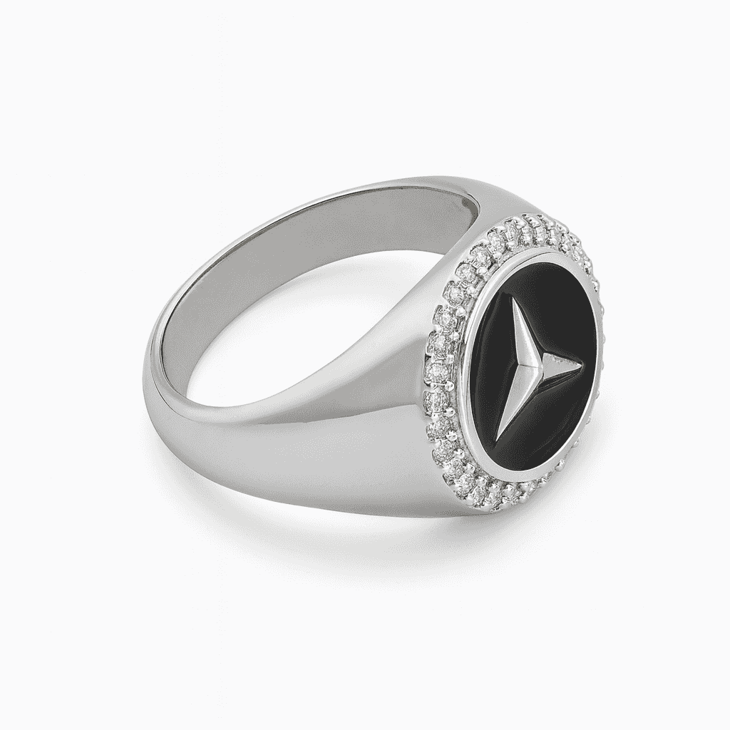 925 Sterling Silver Mercedes Inspired Luxury Ring - Celestora - India - - - Ring for Men, Boys, Gift for Men, Brother, Boyfriend, Husband