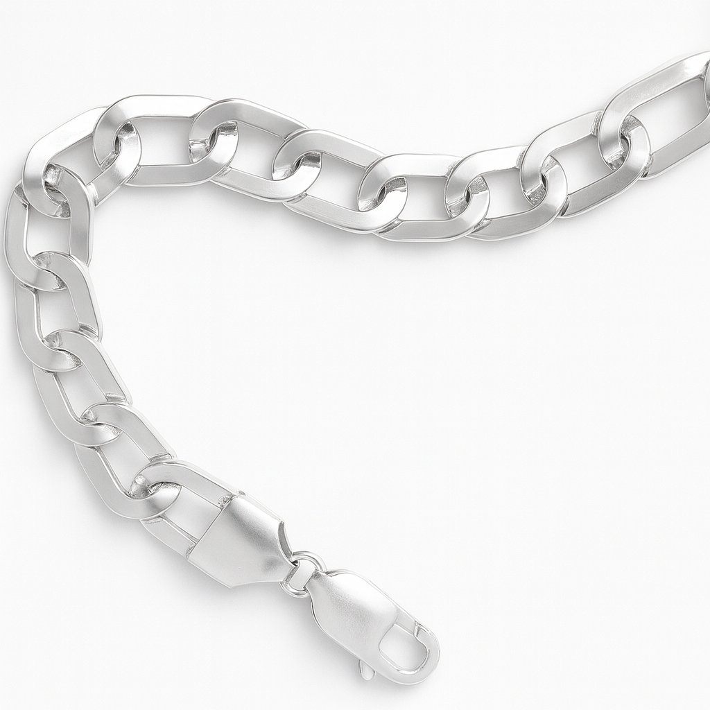 925 Sterling Silver Classic Rectangle Bracelet