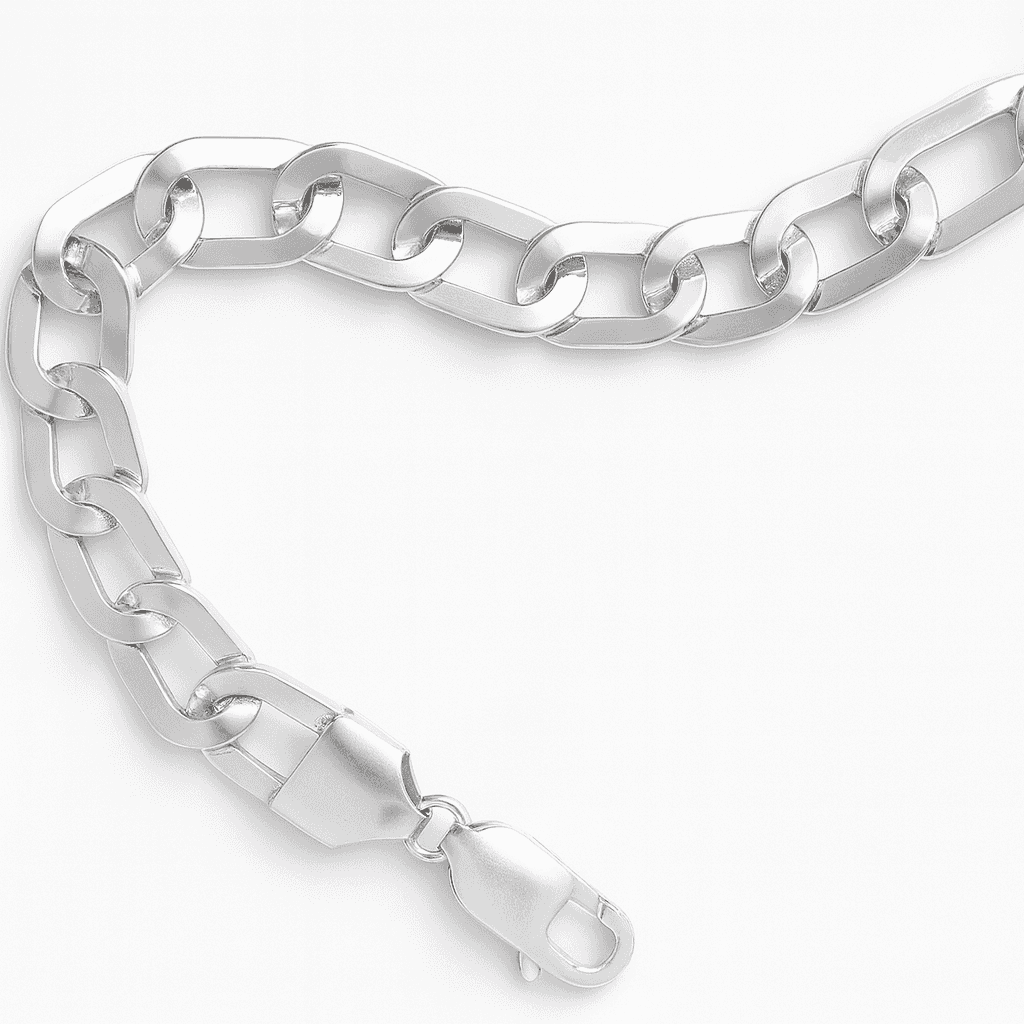 925 Sterling Silver Classic Rectangle Bracelet - Celestora - India - - - Bracelet for Men, Boys, Gift for Men, Brother, Boyfriend, Husband