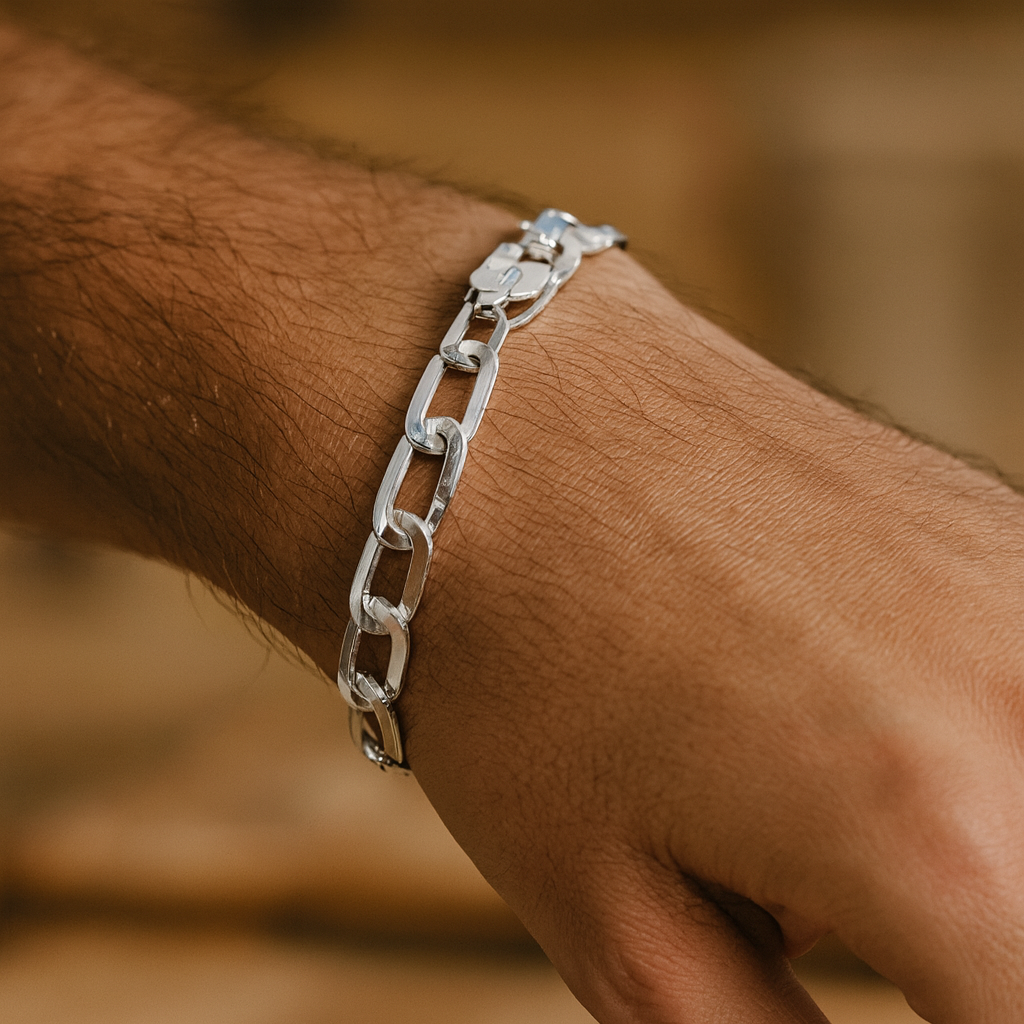 925 Sterling Silver Classic Rectangle Bracelet