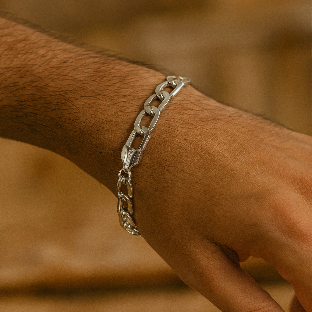 925 Sterling Silver Classic Rectangle Bracelet