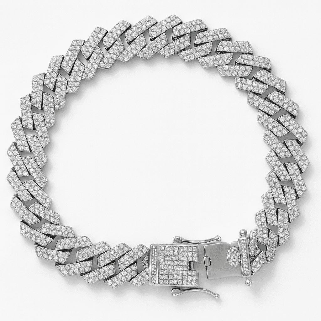 925 Sterling Silver Royal Ice Bracelet - Celestora - India - - - Bracelet for Men, Boys, Gift for Men, Brother, Boyfriend, Husband