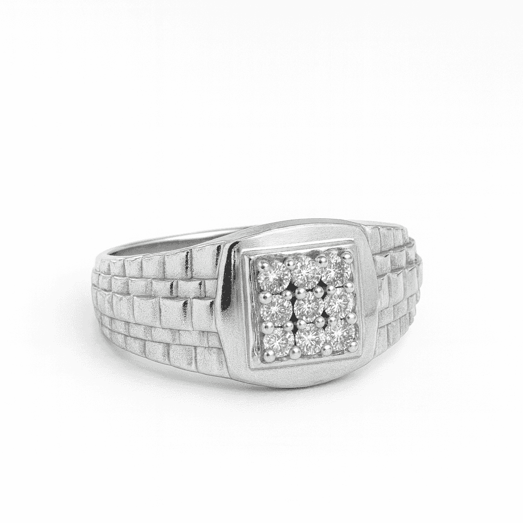 925 Sterling Silver Regal Square Ring - Celestora - India - - - Ring for Men, Boys, Gift for Men, Brother, Boyfriend, Husband