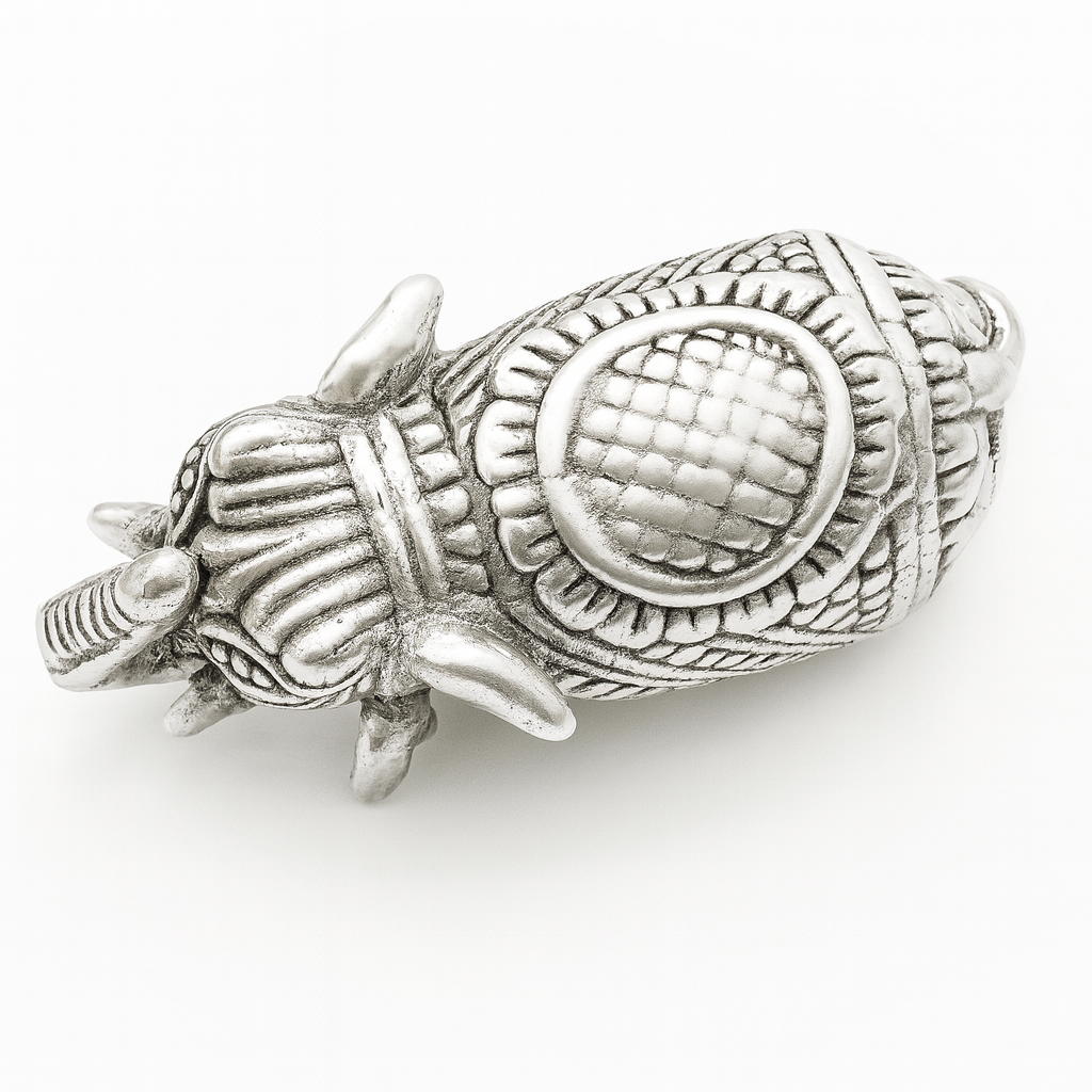 999 Silver Royal Elephant Idol Murti