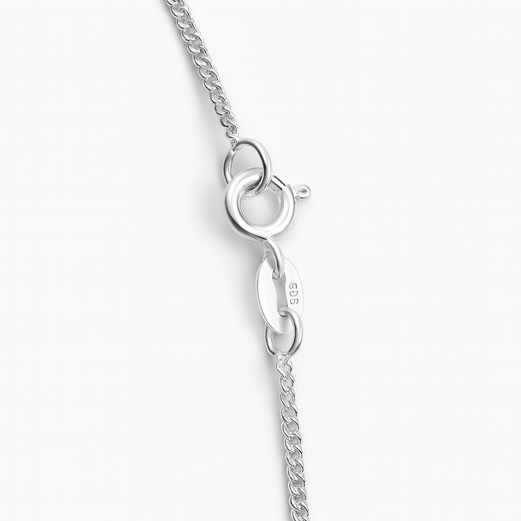 925 Sterling Silver Sleek Minimal Cuban Chain