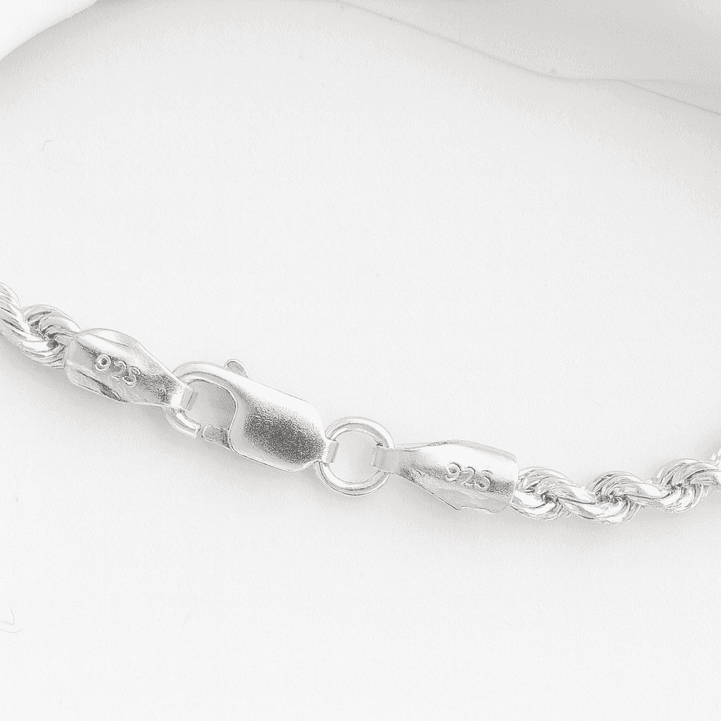 925 Sterling Silver Twisted Rope Chain - Celestora - India - - - Chains for Men, Boys, Gift for Men, Brother, Boyfriend, Husband