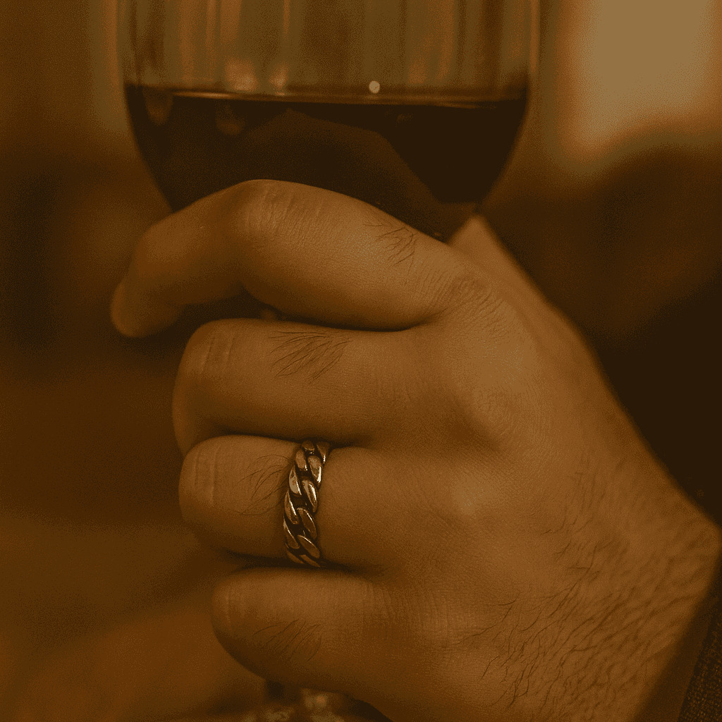 925 Sterling Silver Cuban Ring - Celestora - India - 7 - - Ring for Men, Boys, Gift for Men, Brother, Boyfriend, Husband