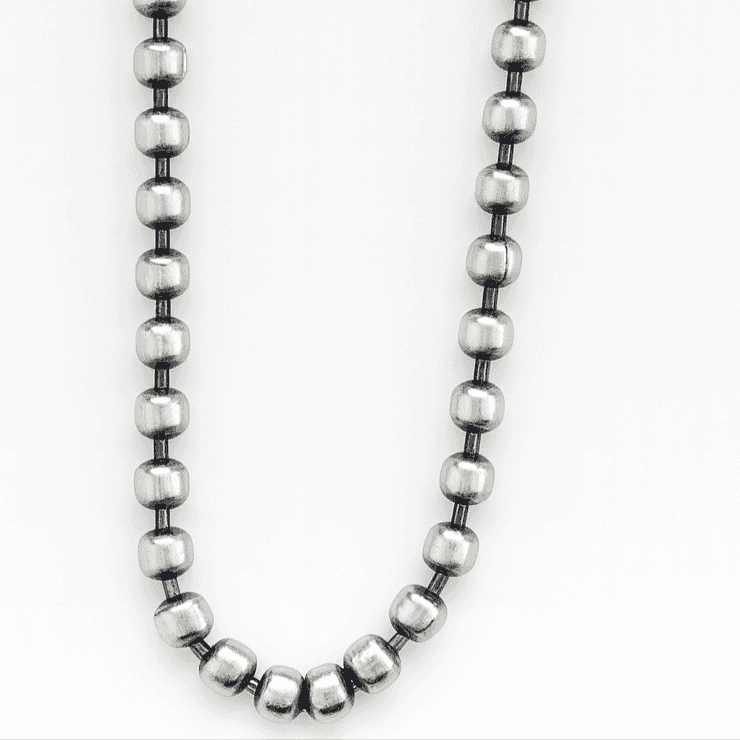 925 Sterling Silver Oxidised Silver Loop Chain - Celestora - India - - - Chains for Men, Boys, Gift for Men, Brother, Boyfriend, Husband