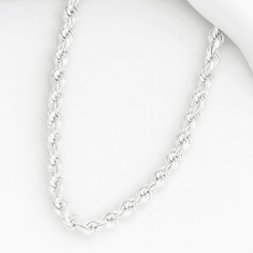 925 Sterling Silver Twisted Rope Chain - Celestora - India - - - Chains for Men, Boys, Gift for Men, Brother, Boyfriend, Husband