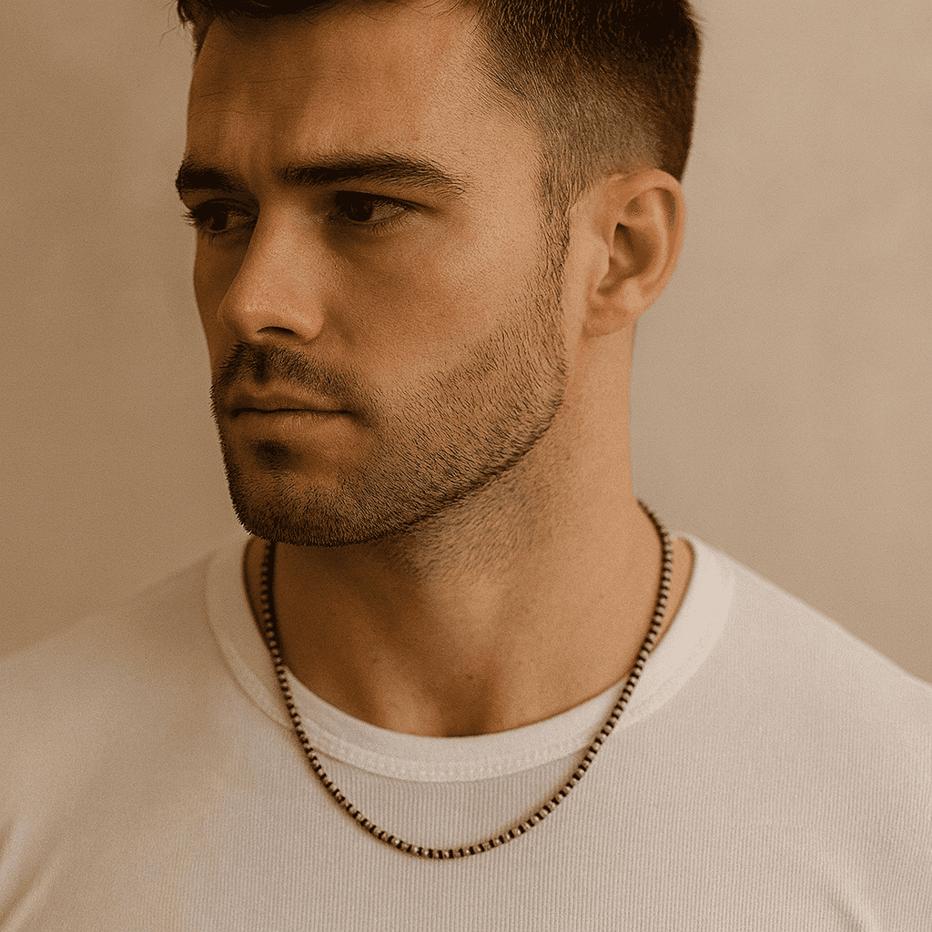 925 Sterling Silver Oxidised Silver Loop Chain - Celestora - India - - - Chains for Men, Boys, Gift for Men, Brother, Boyfriend, Husband