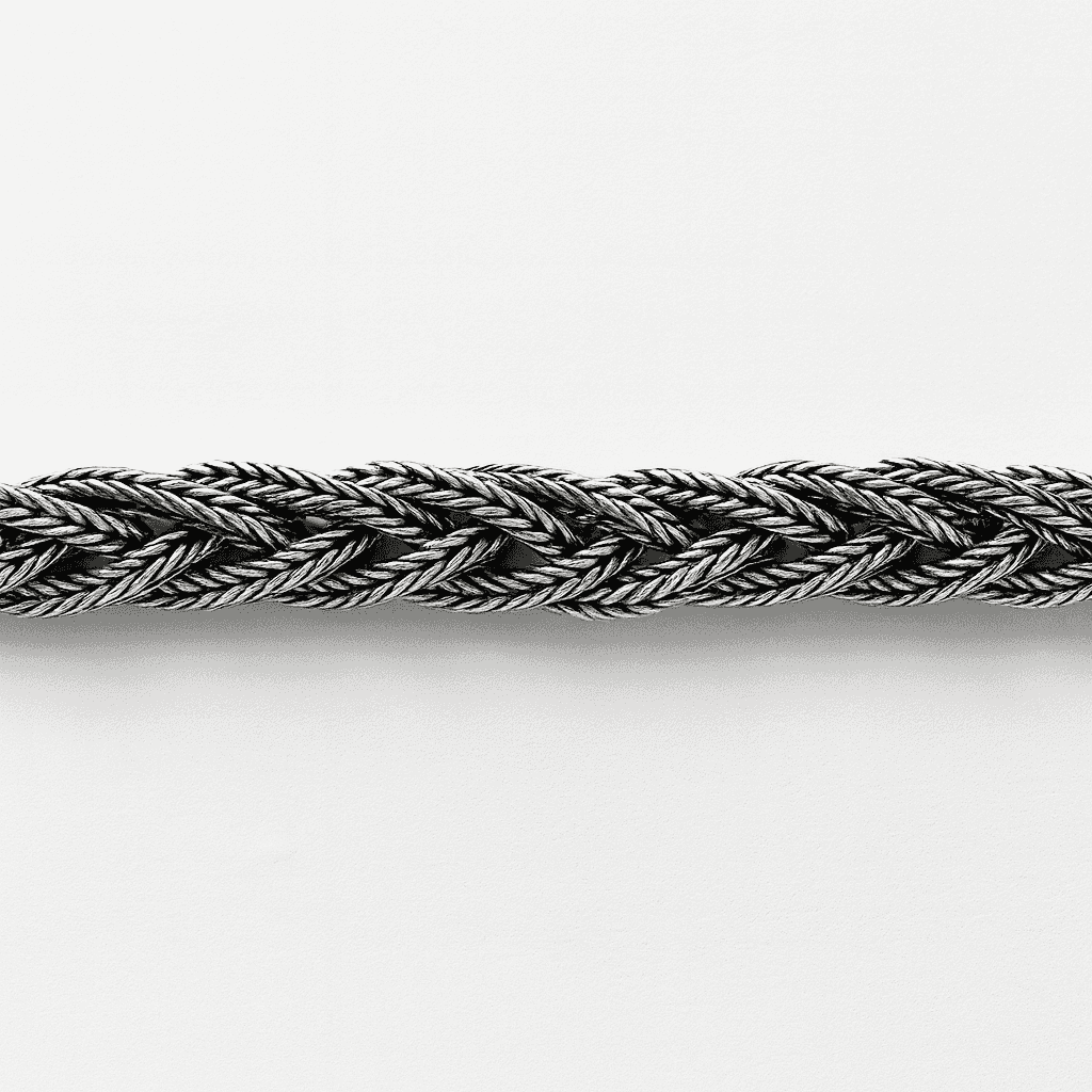 925 Sterling Silver Braided Italian Throne Chain - Celestora - India - - - Chains for Men, Boys, Gift for Men, Brother, Boyfriend, Husband