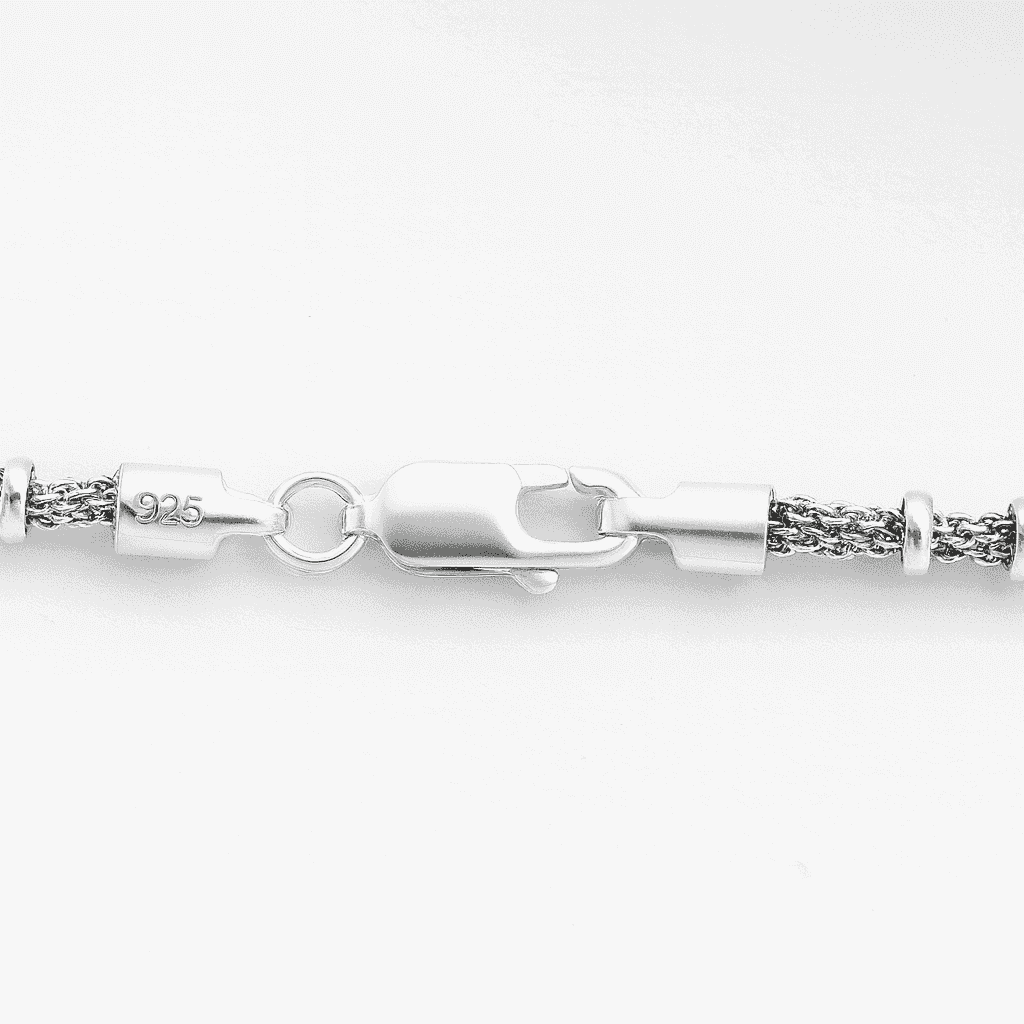 The 925 Sterling Silver Twin-Link Chain - Celestora - India - Twin / 20 inches - men - Chains