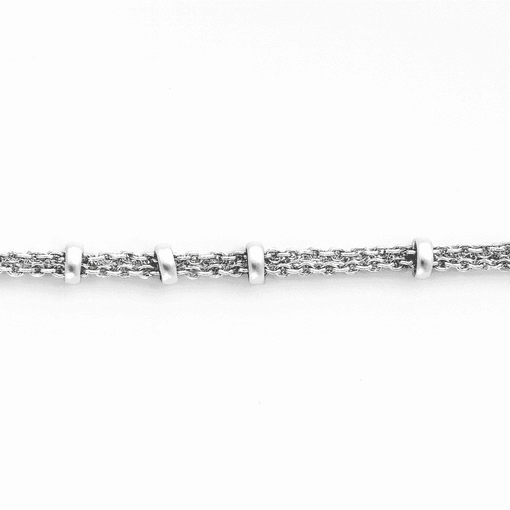 The 925 Sterling Silver Twin-Link Chain - Celestora - India - Twin / 20 inches - men - Chains
