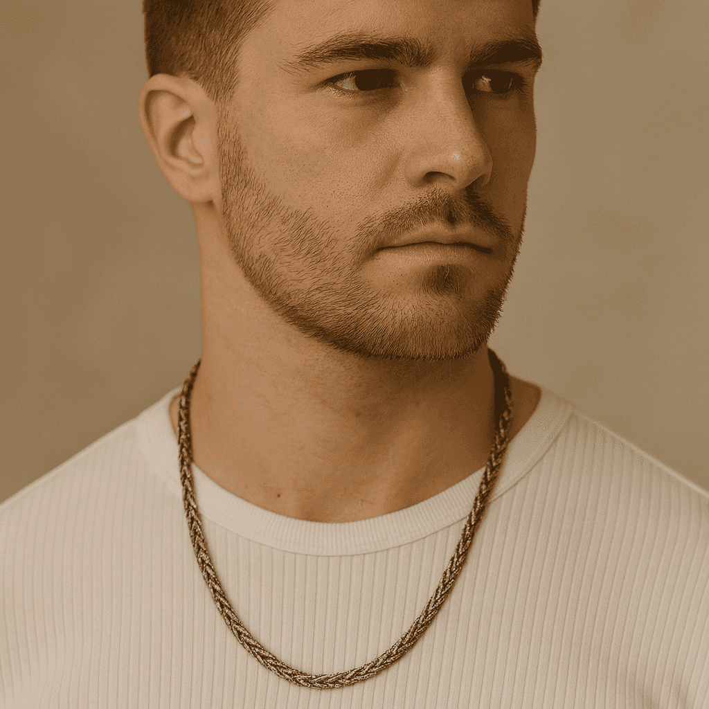 925 Sterling Silver Braided Italian Throne Chain - Celestora - India - - - Chains for Men, Boys, Gift for Men, Brother, Boyfriend, Husband