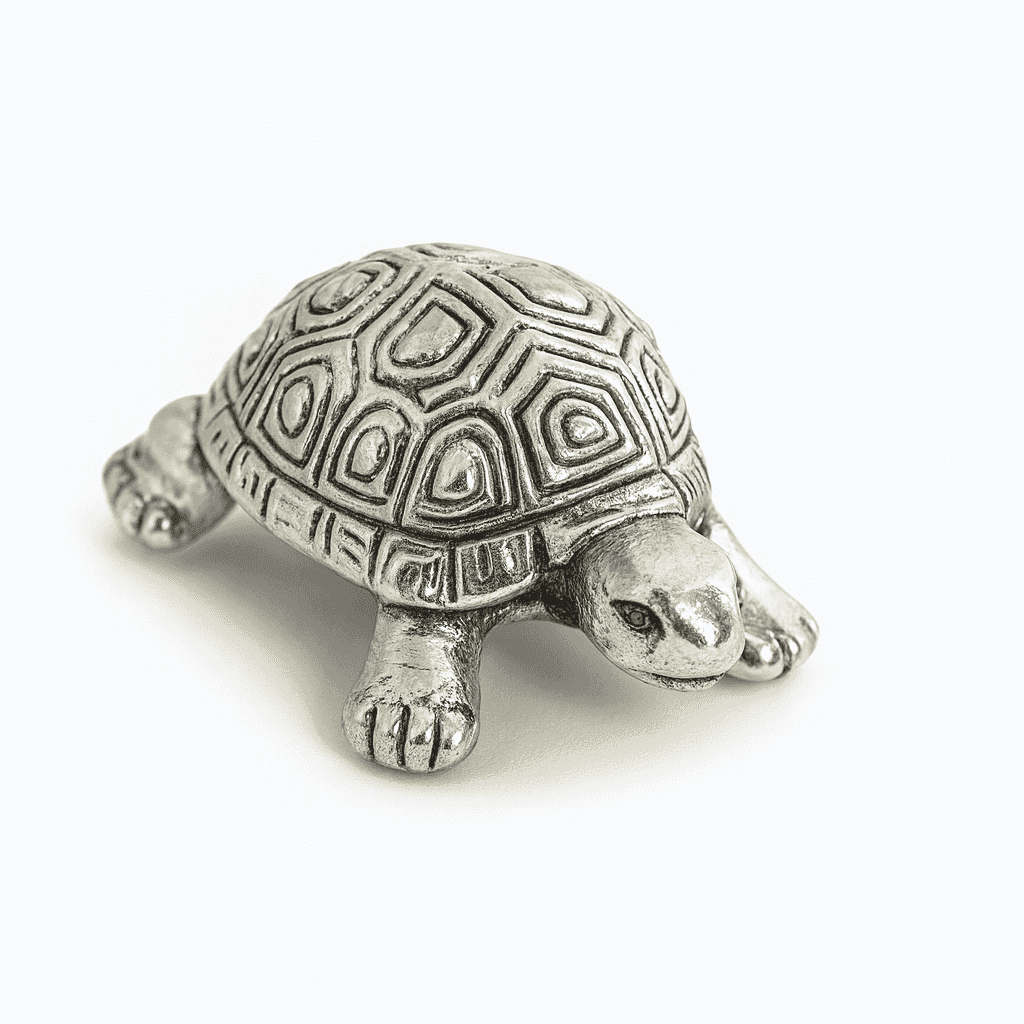 999 Fine Silver Tortoise | Lucky Vastu Home Décor Showpiece for Prosperity - Celestora - India - Classic - home - Home Decor