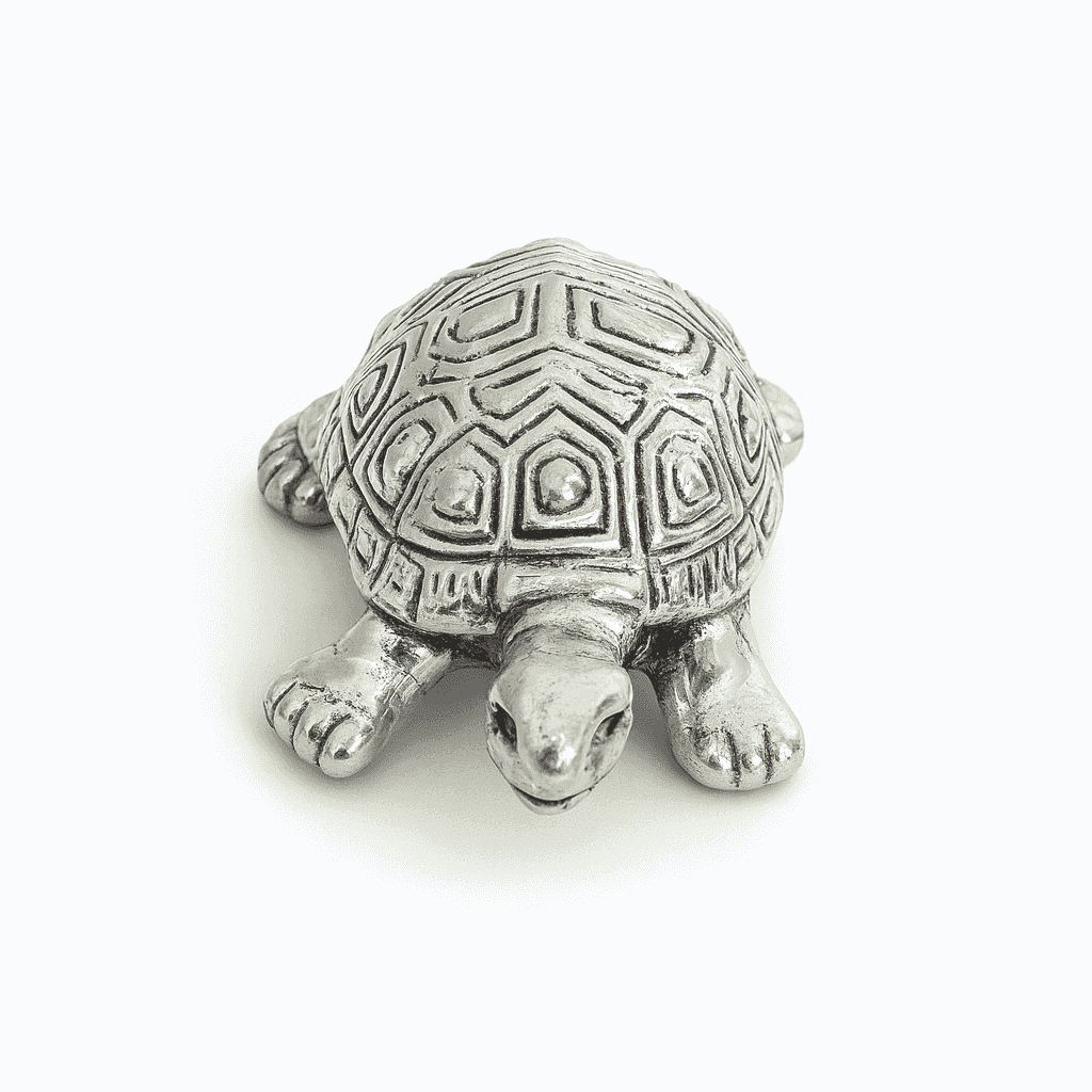 999 Fine Silver Tortoise | Lucky Vastu Home Décor Showpiece for Prosperity - Celestora - India - Classic - home - Home Decor