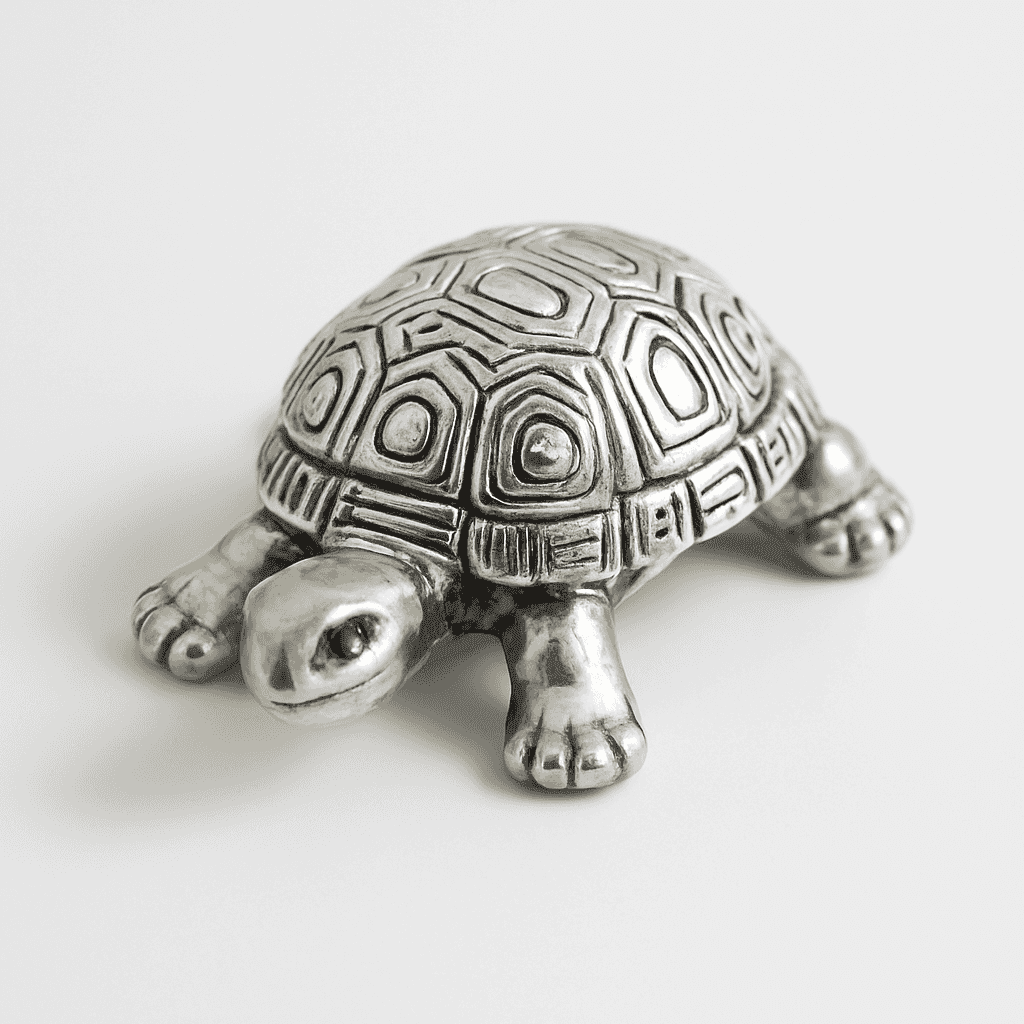 999 Fine Silver Tortoise | Lucky Vastu Home Décor Showpiece for Prosperity - Celestora - India - Classic - home - Home Decor