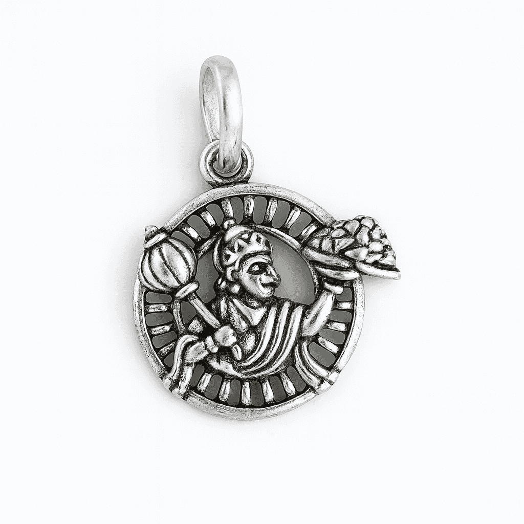 The 925 Sterling Silver Hanuman Pendant | Unisex | Without Chain - Celestora - India - Hanuman Ji Valor - - God Pendant for Men, Boys, Gift for Men, Brother, Boyfriend, Husband
