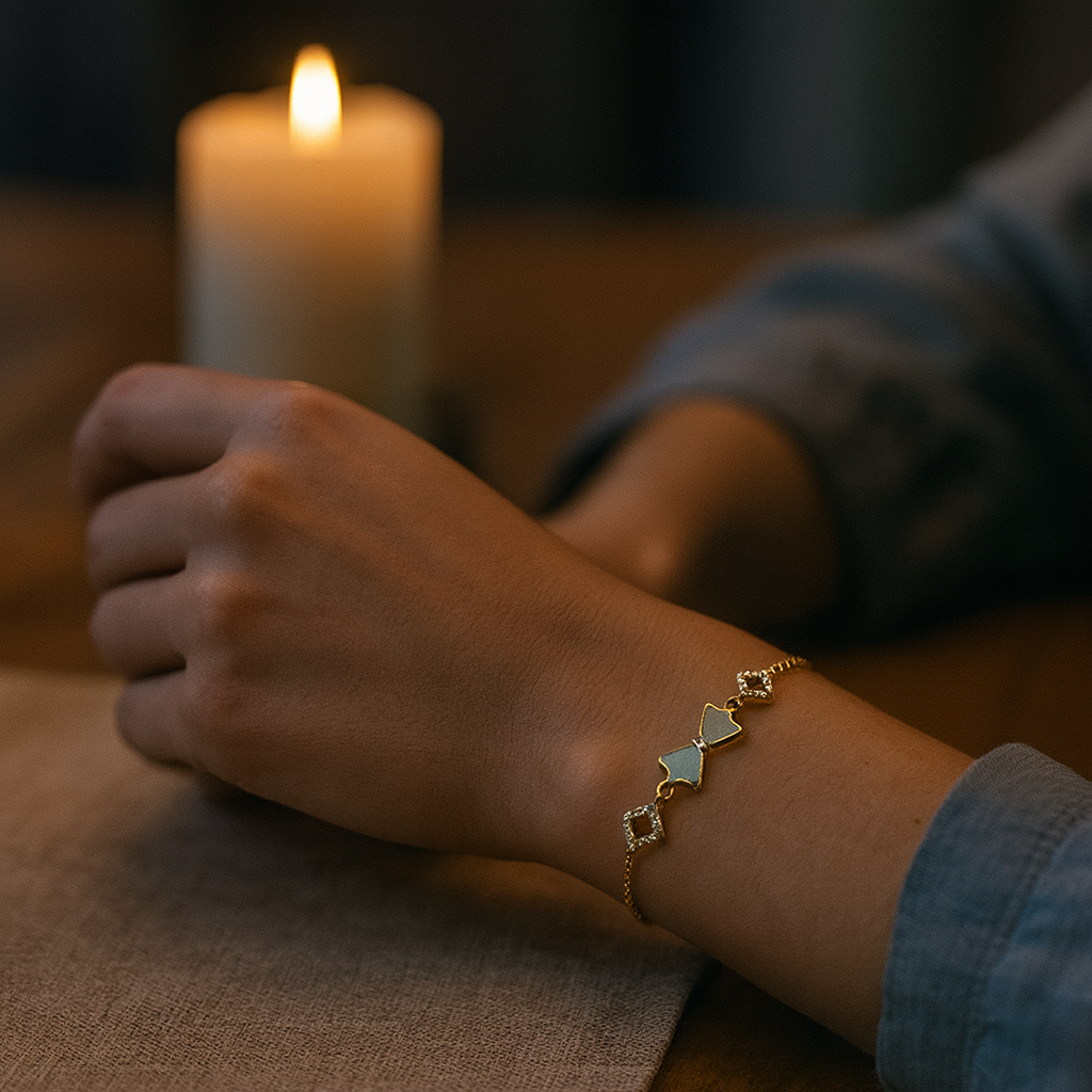 925 Sterling Silver Butterfly Diamond Bracelet
