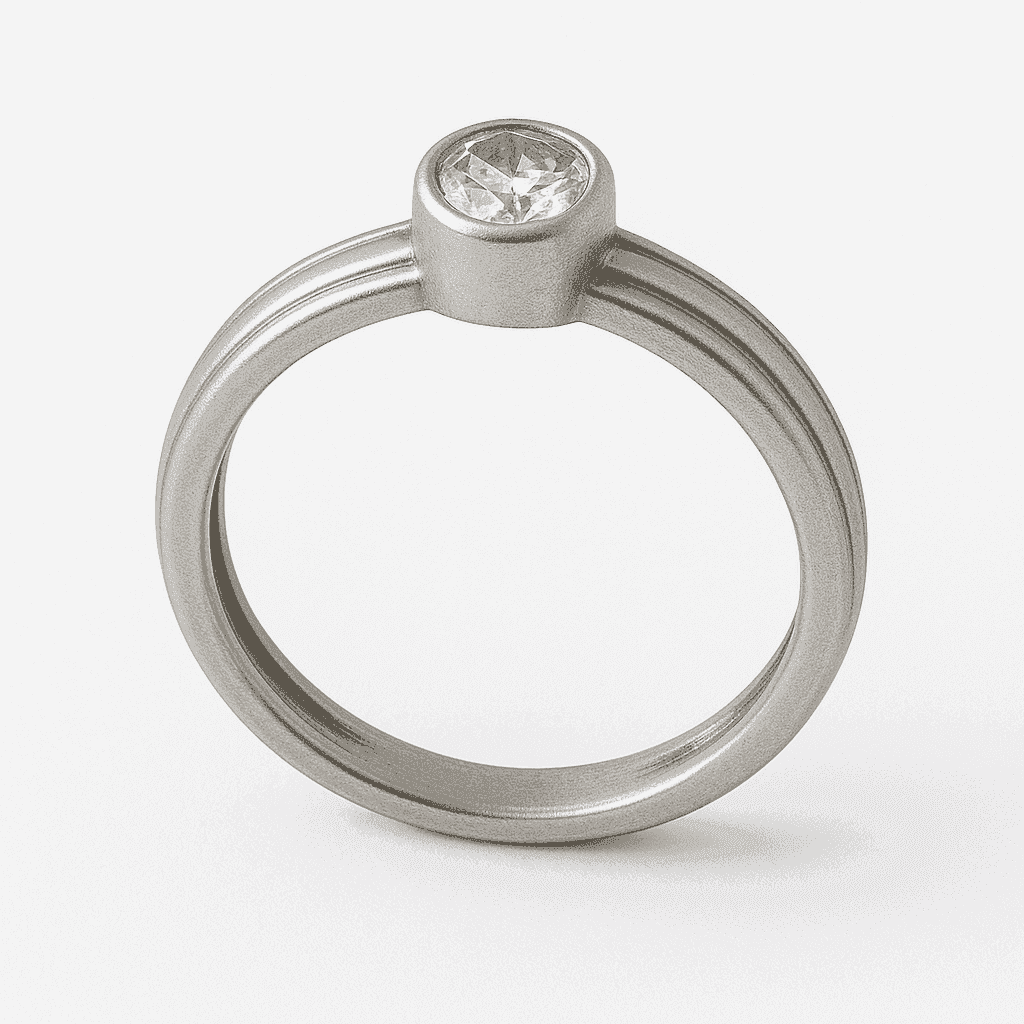 The 925 Sterling Silver Ice Circle Ring - Celestora - India - 9 - - Ring for Men, Boys, Gift for Men, Brother, Boyfriend, Husband