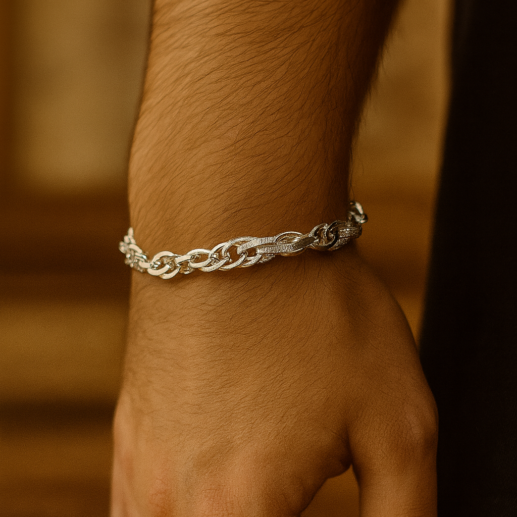 925 Sterling Silver Chunky Italian Bracelet