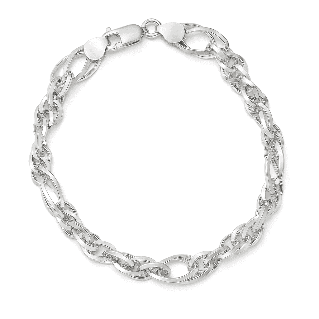 925 Sterling Silver Chunky Italian Bracelet - Celestora - India - Smooth Chunky Bracelet - men - Bracelet