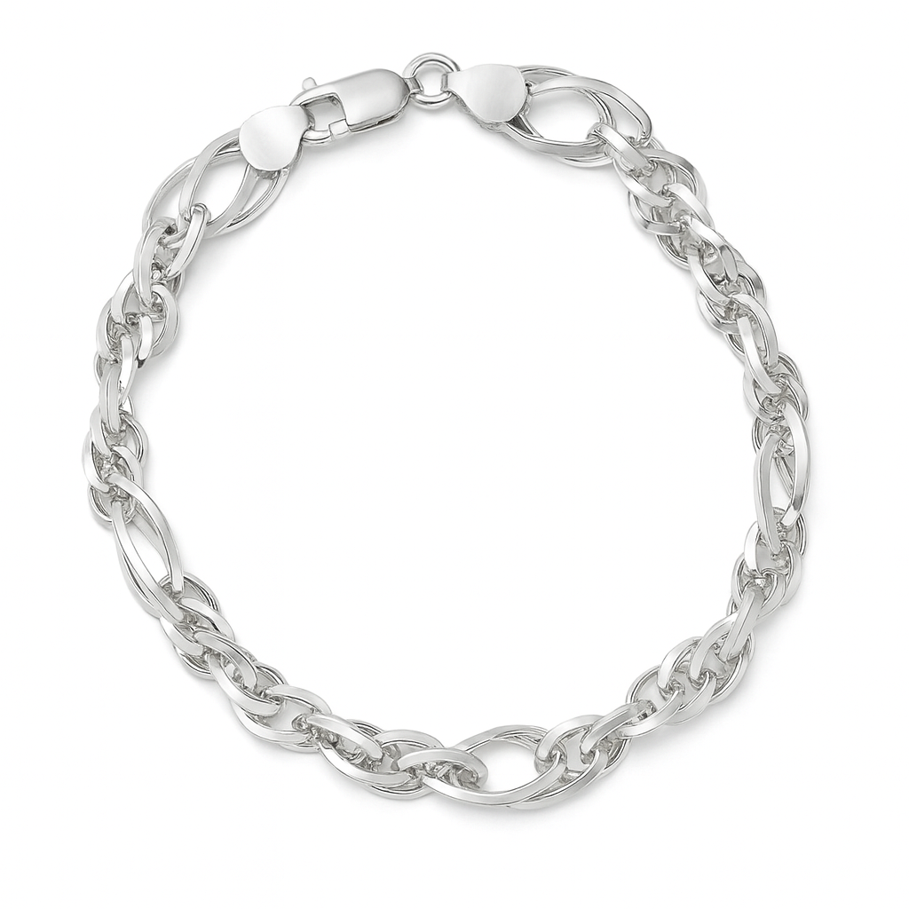 925 Sterling Silver Chunky Italian Bracelet