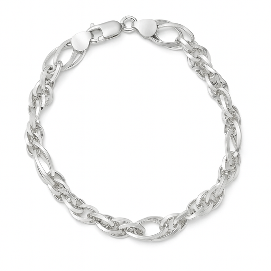 925 Sterling Silver Chunky Italian Bracelet