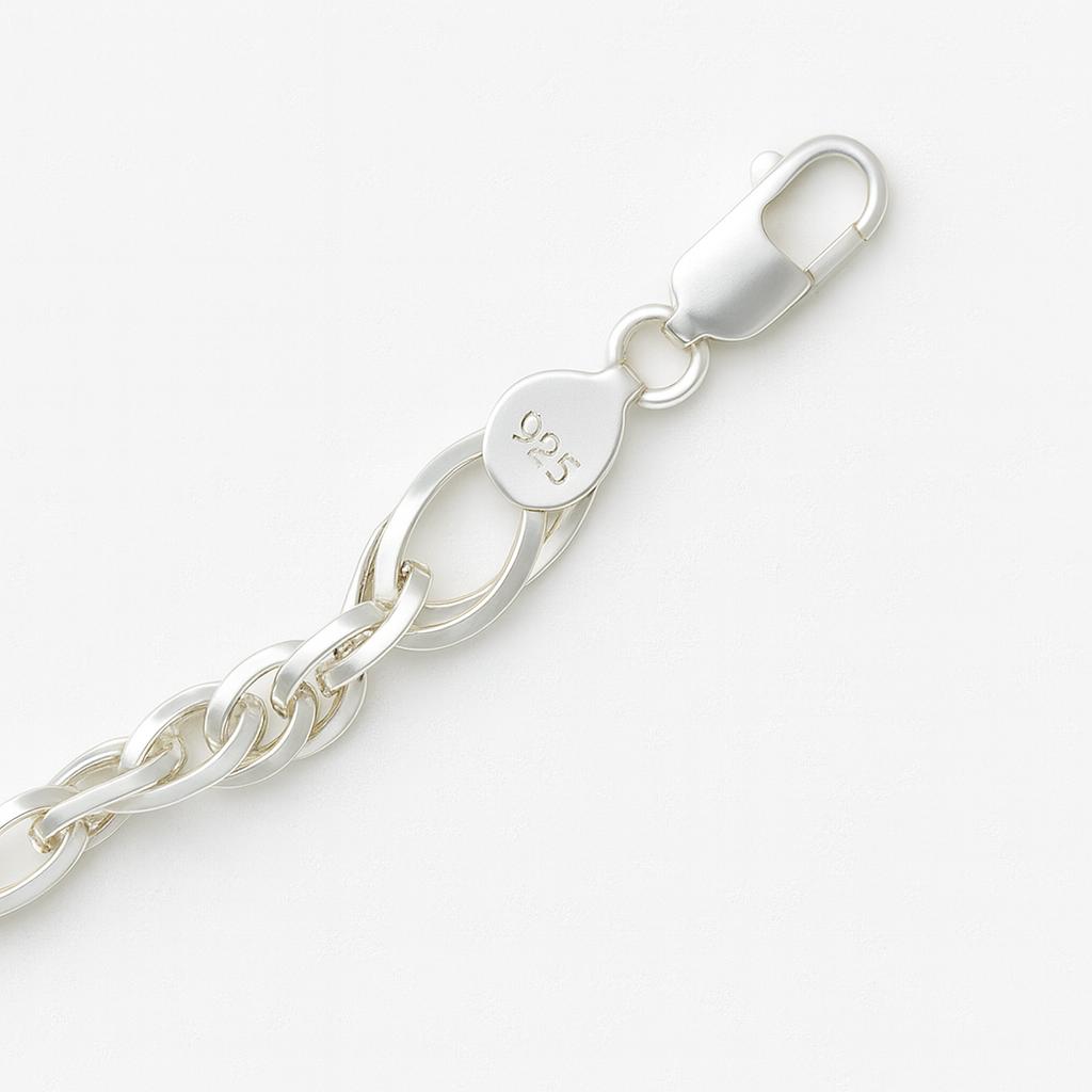 925 Sterling Silver Chunky Italian Bracelet