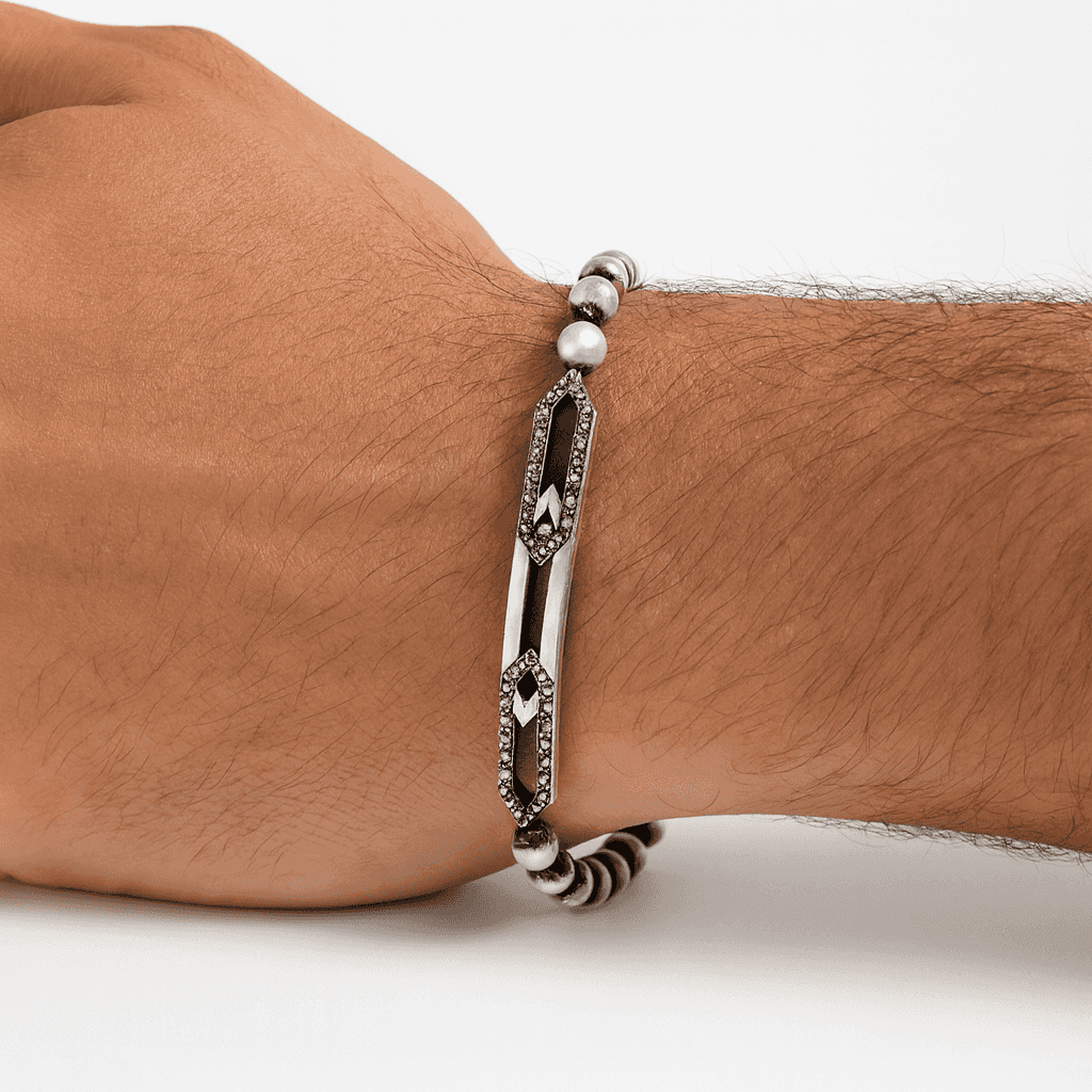 The 925 Sterling Silver Premium Imported Gifting Bracelet - Celestora - India - Nightfall - - Bracelet for Men, Boys, Gift for Men, Brother, Boyfriend, Husband