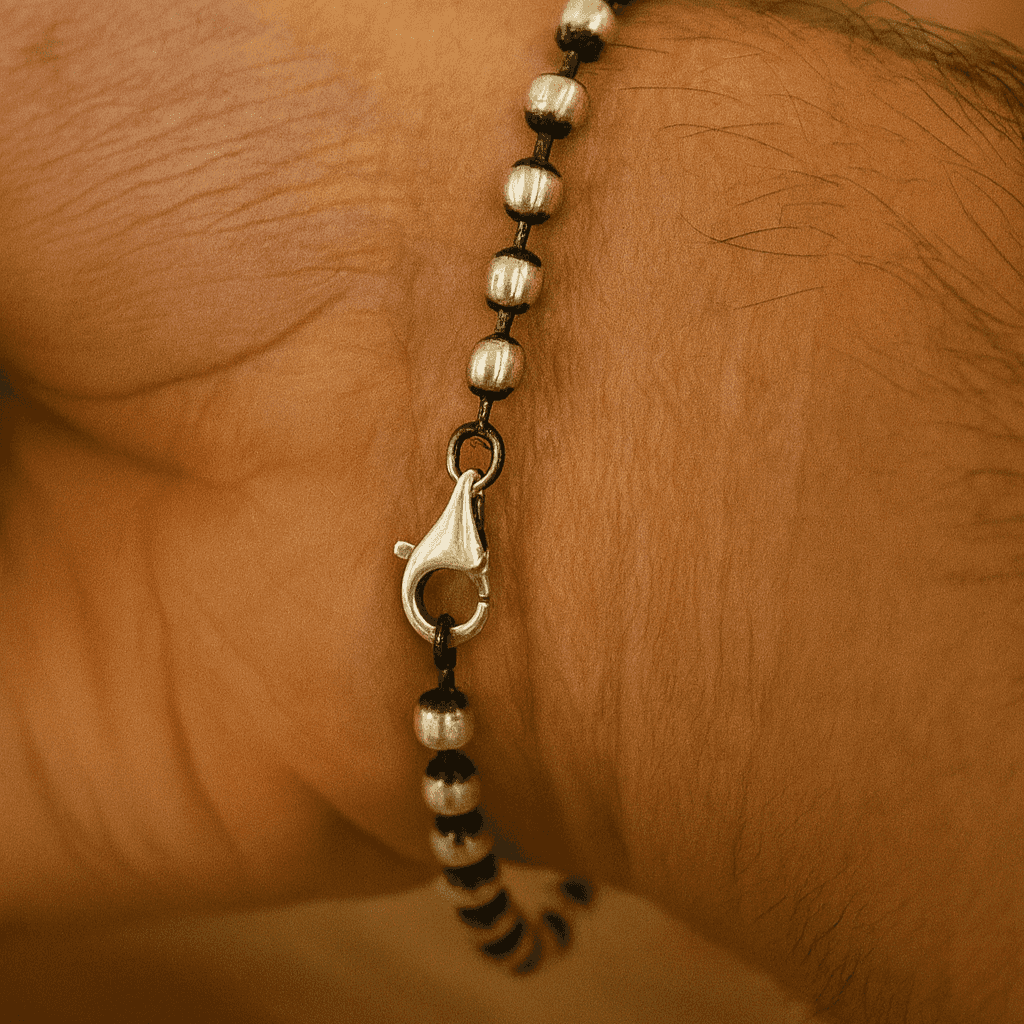 The 925 Sterling Silver Premium Imported Gifting Bracelet - Celestora - India - Midnight - - Bracelet for Men, Boys, Gift for Men, Brother, Boyfriend, Husband