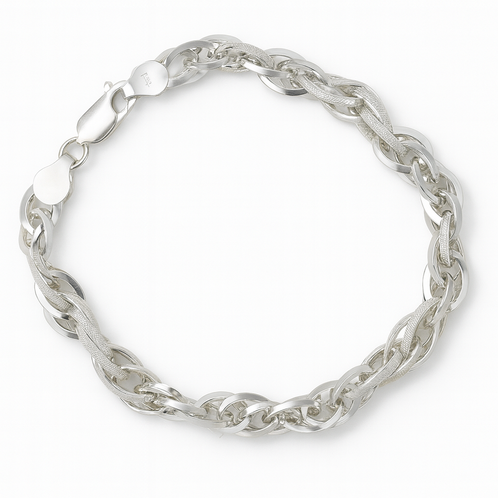 925 Sterling Silver Chunky Italian Bracelet