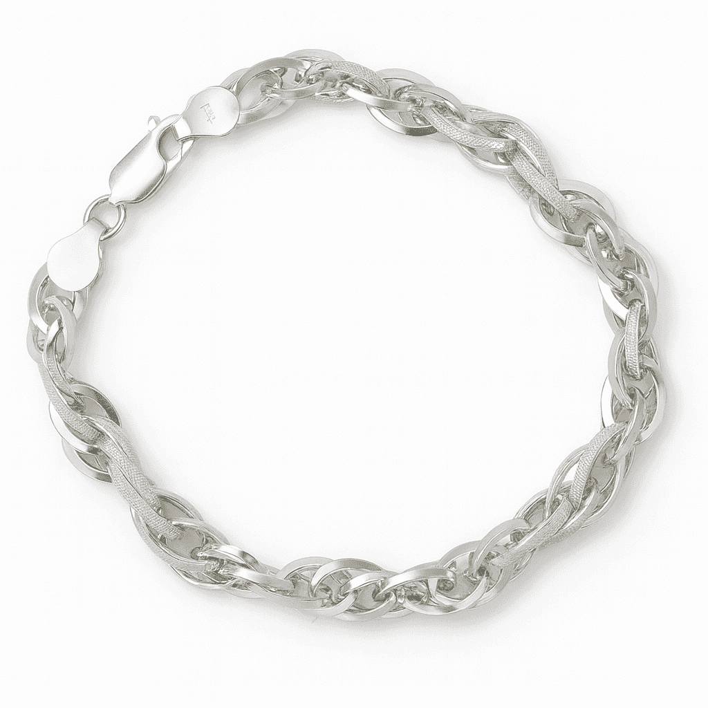 925 Sterling Silver Chunky Italian Bracelet - Celestora - India - Textured Chunky Bracelet - - Bracelet for Men, Boys, Gift for Men, Brother, Boyfriend, Husband