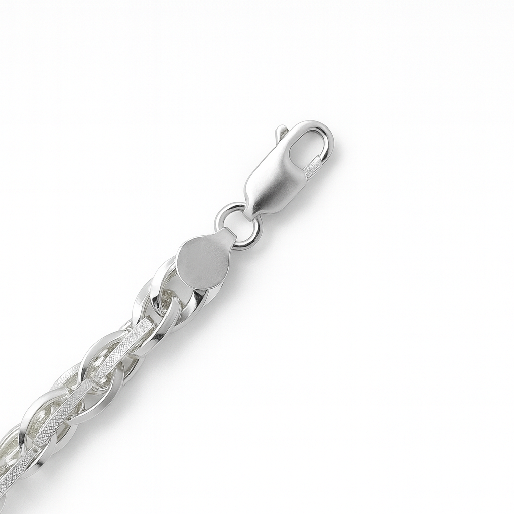 925 Sterling Silver Chunky Italian Bracelet