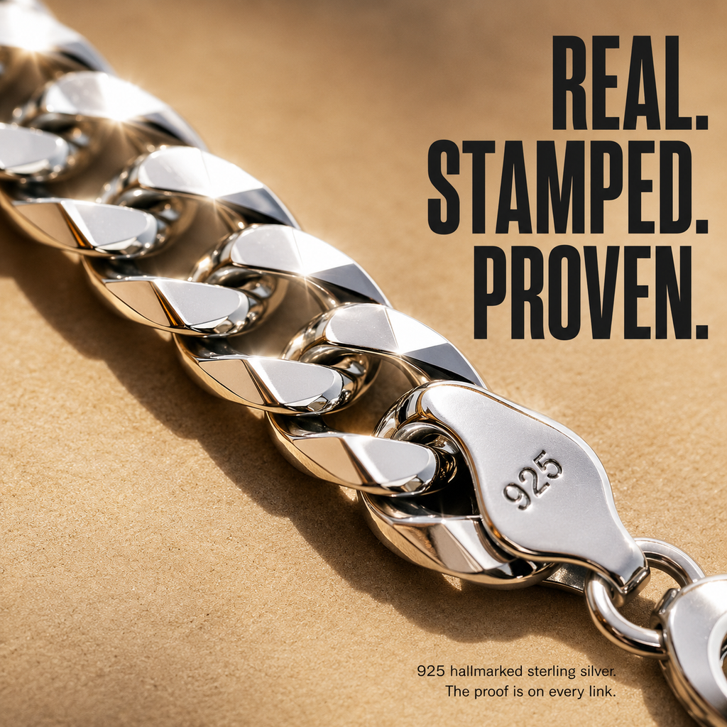 Men's Everyday Silver Curb Chain Necklace