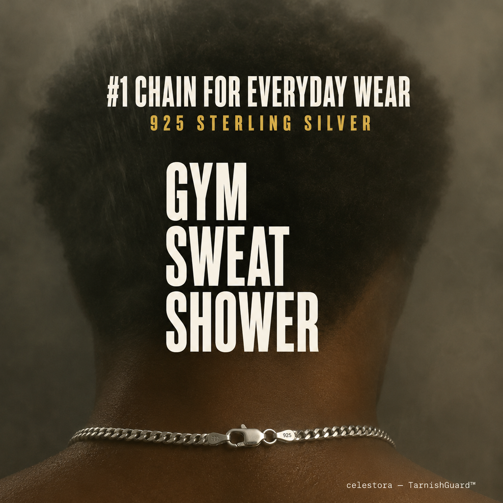 Men's Everyday Silver Curb Chain Necklace