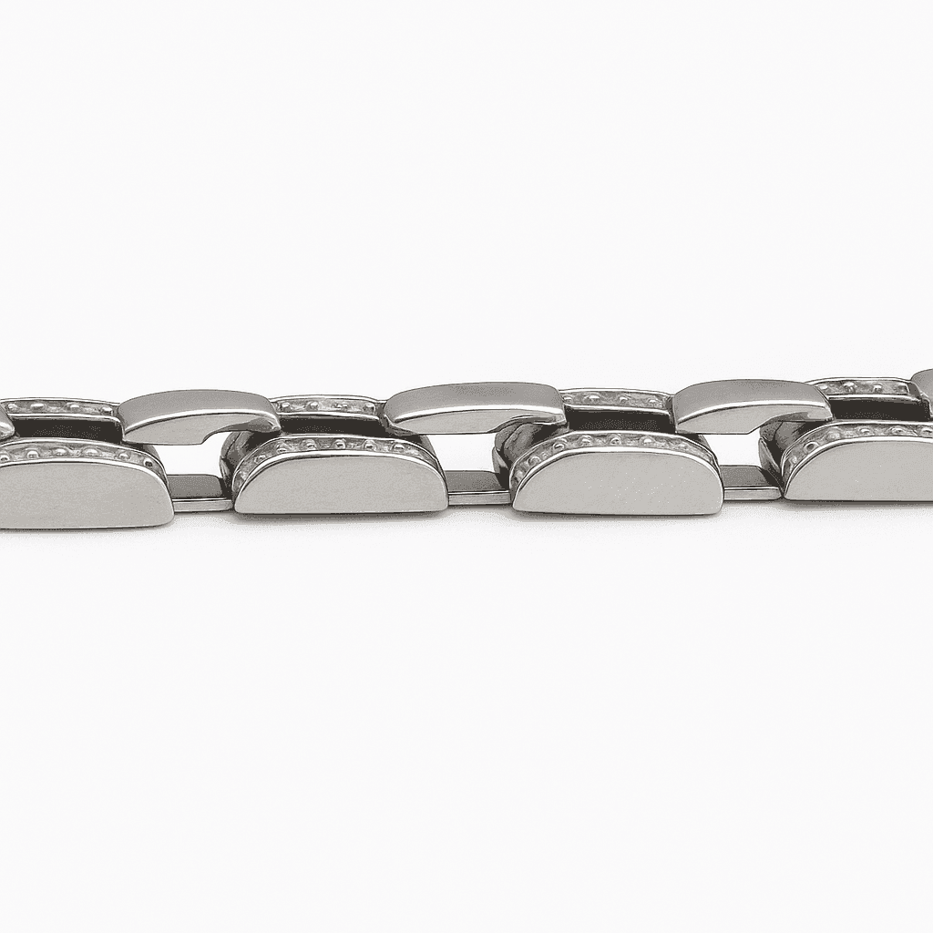 The 925 Sterling Silver Iced Box Link Bracelet - Celestora - India - - - Bracelet for Men, Boys, Gift for Men, Brother, Boyfriend, Husband