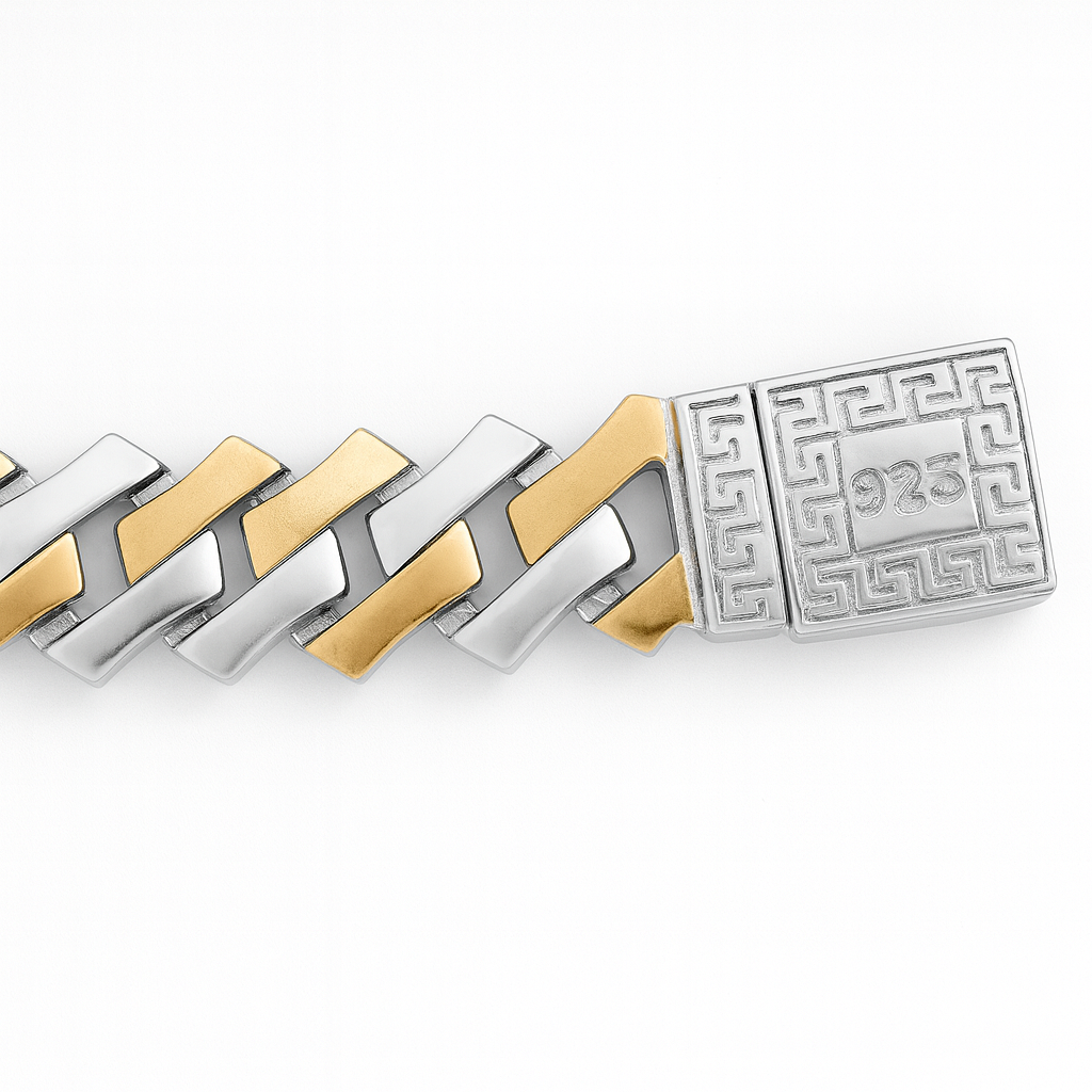 925 Sterling Silver Modern Curb Bracelet