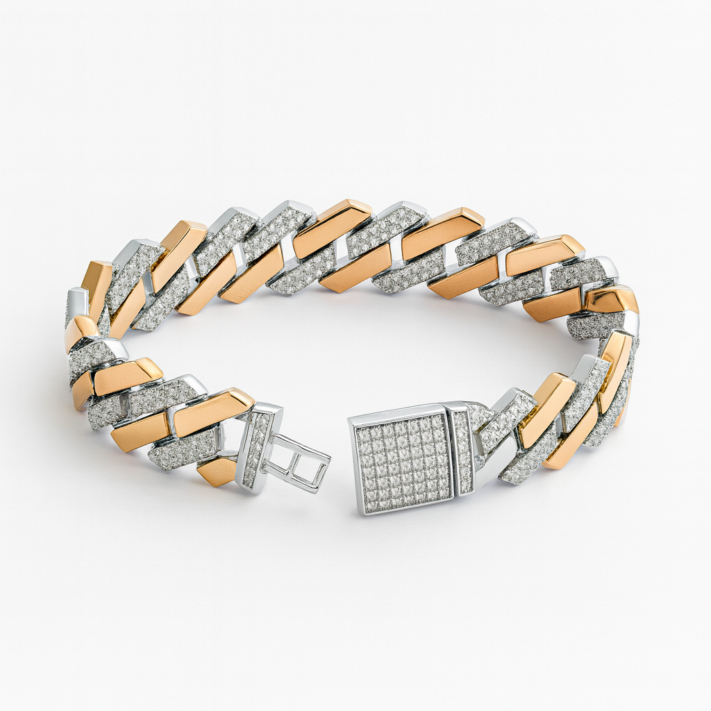 925 Sterling Silver Modern Cuban Bracelet