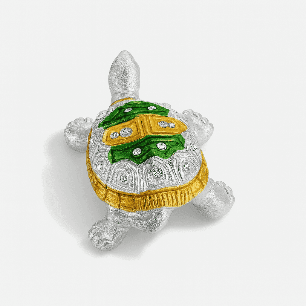 999 Fine Silver Tortoise | Lucky Vastu Home Décor Showpiece for Prosperity - Celestora - India - Classic - home - Home Decor