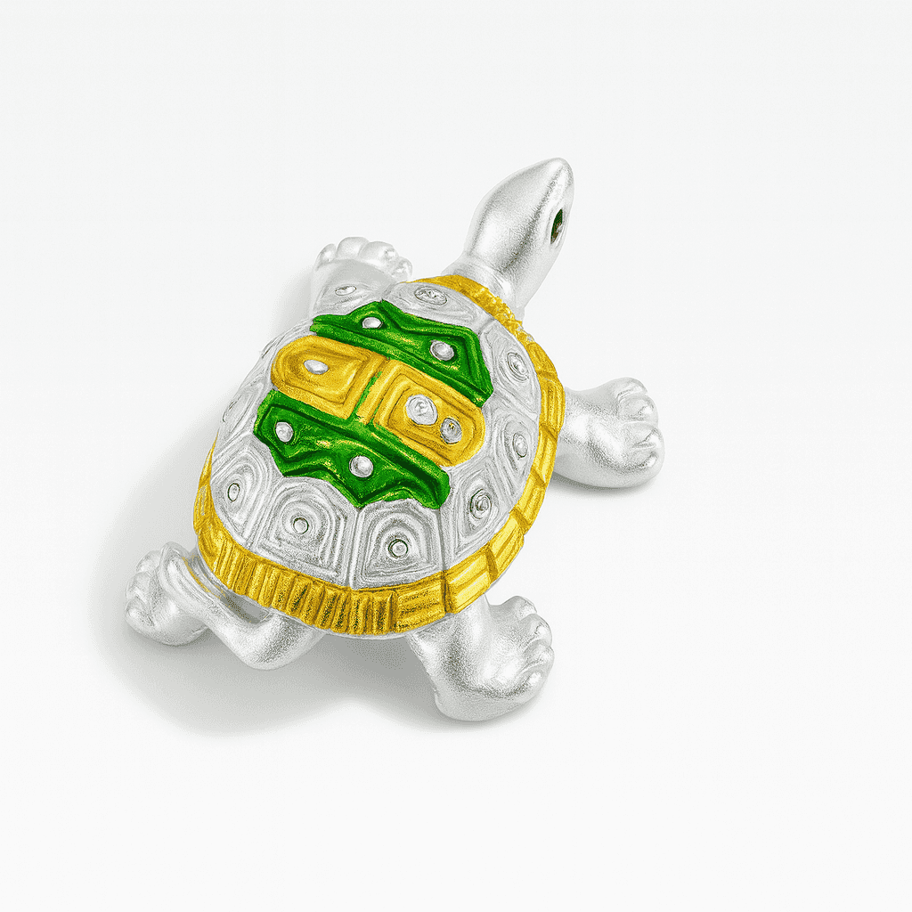 999 Fine Silver Tortoise | Lucky Vastu Home Décor Showpiece for Prosperity - Celestora - India - Classic - home - Home Decor