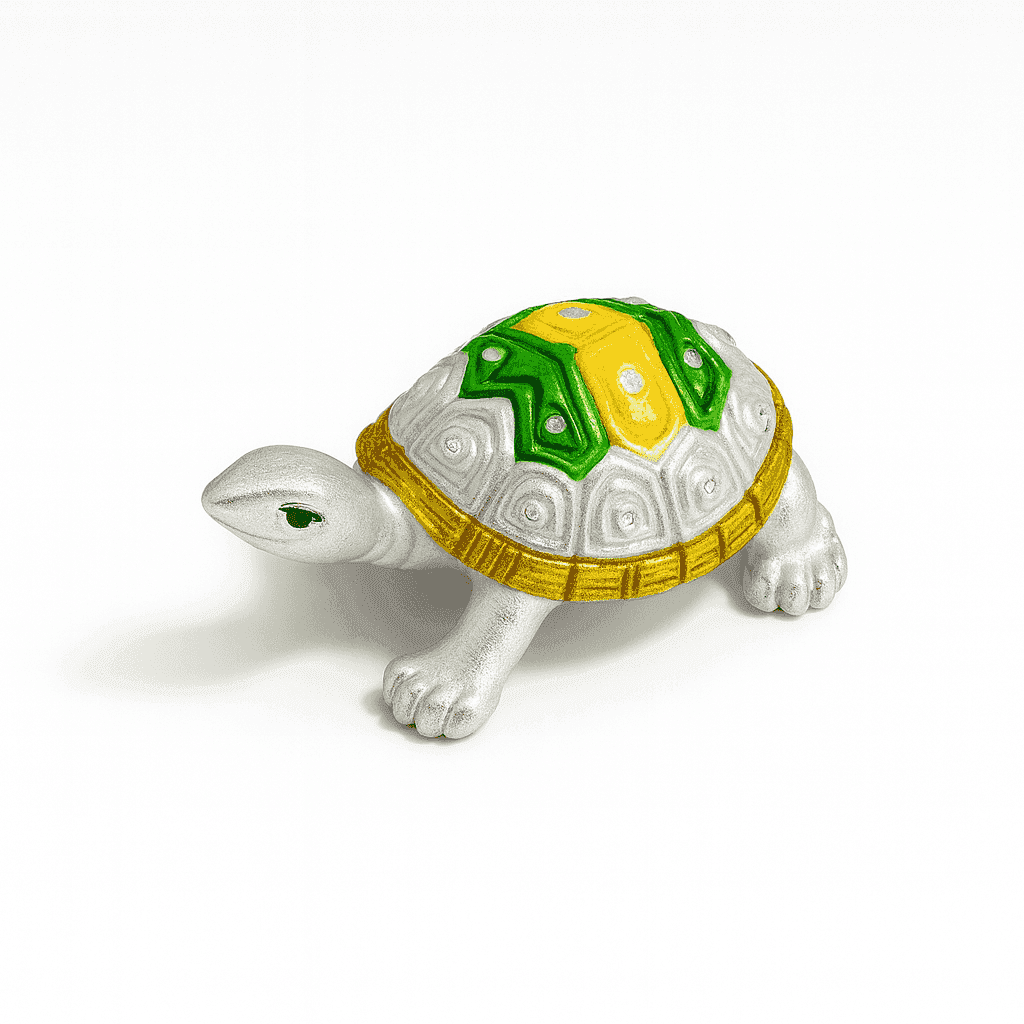 999 Fine Silver Tortoise | Lucky Vastu Home Décor Showpiece for Prosperity - Celestora - India - Classic - home - Home Decor