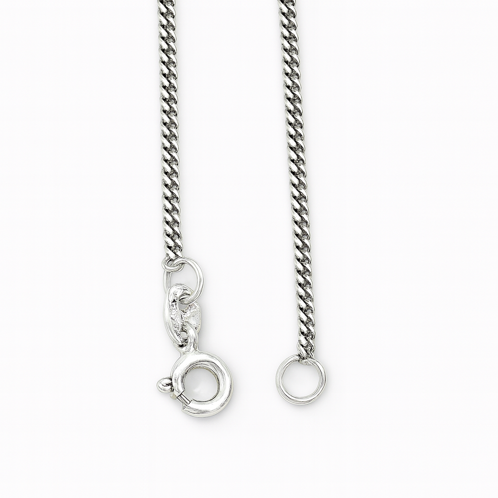 925 Sterling Silver Sleek Minimal Cuban Chain (20 inches)
