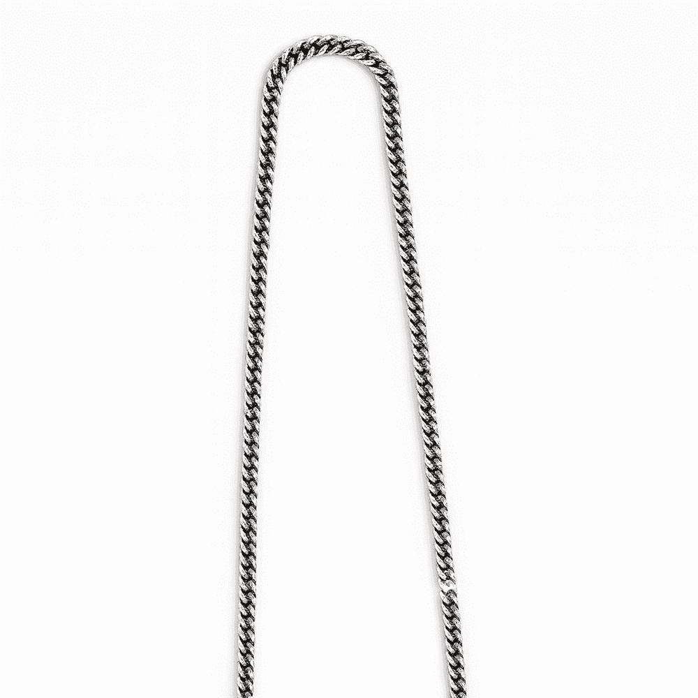 925 Sterling Silver Sleek Minimal Cuban Chain - Celestora - India - White - men, new - Chains